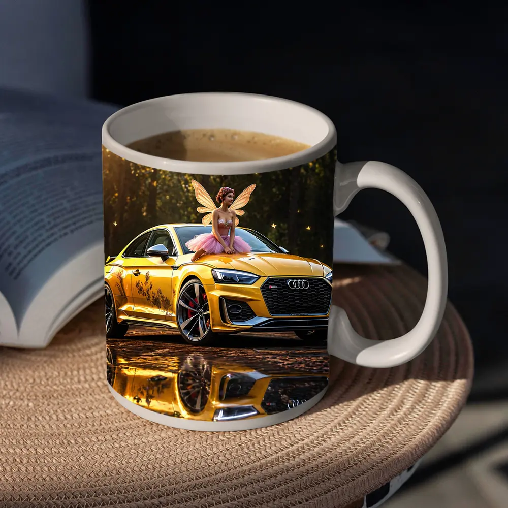 Audi RS5 Yellow Fairy Forest Setting – Mugs