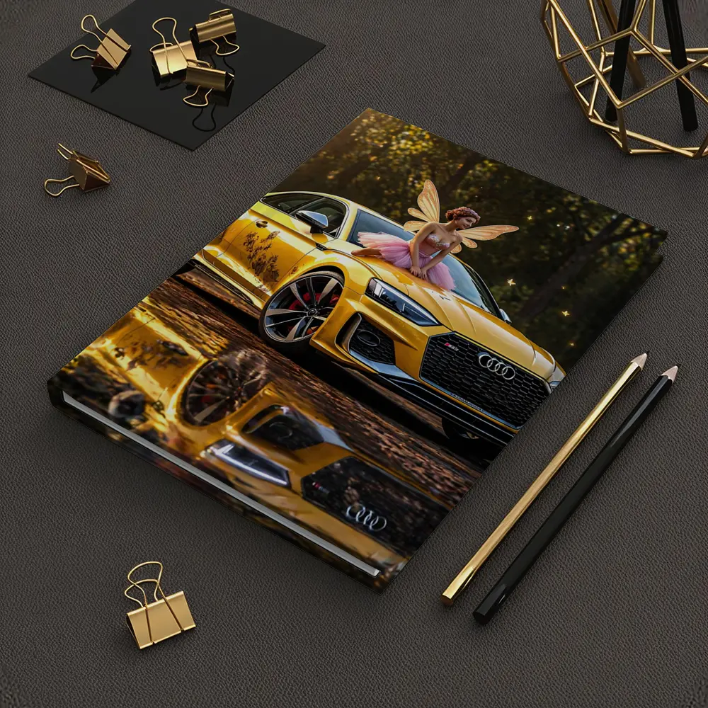 Audi RS5 Yellow Fairy Forest Setting – Notebooks