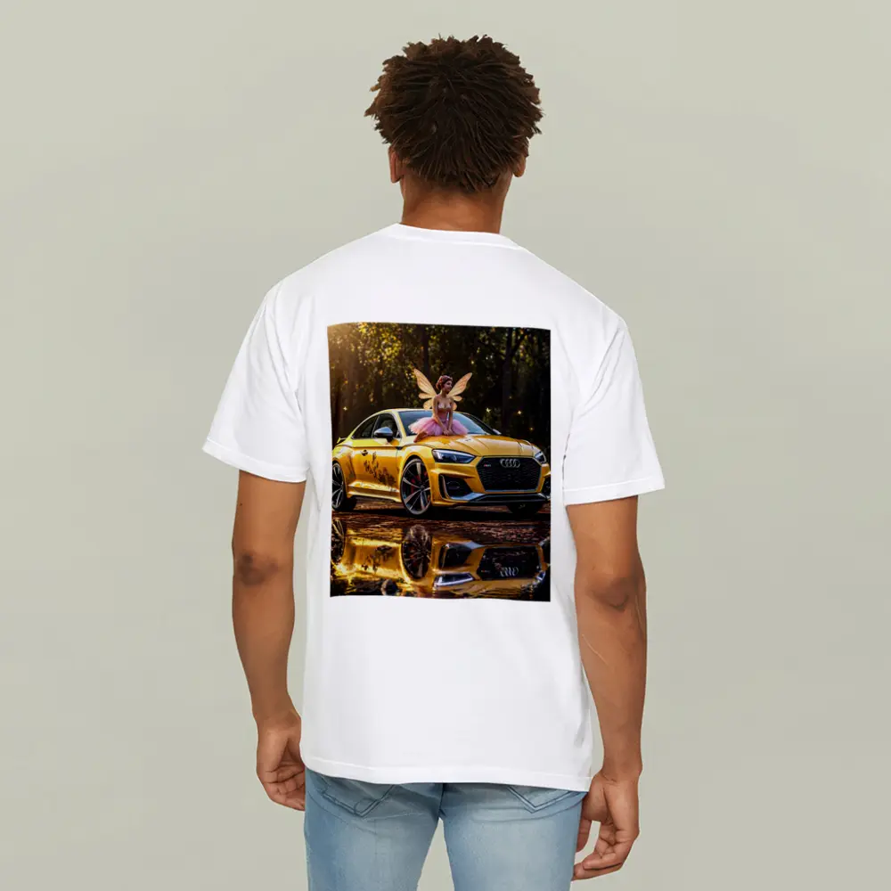Audi RS5 Yellow Fairy Forest Setting – T-Shirts