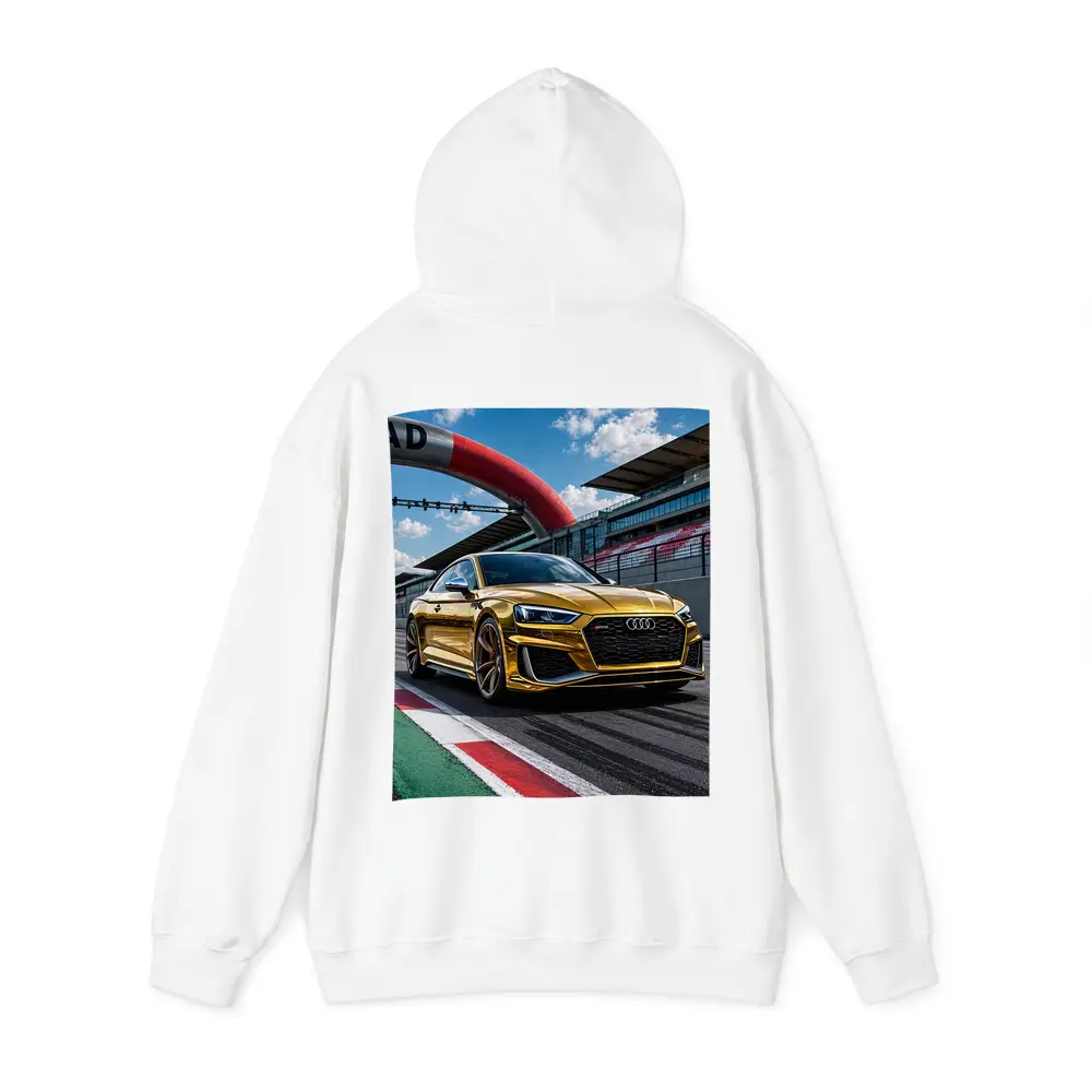 Audi RS5 Gold on Race Track – Hoodies