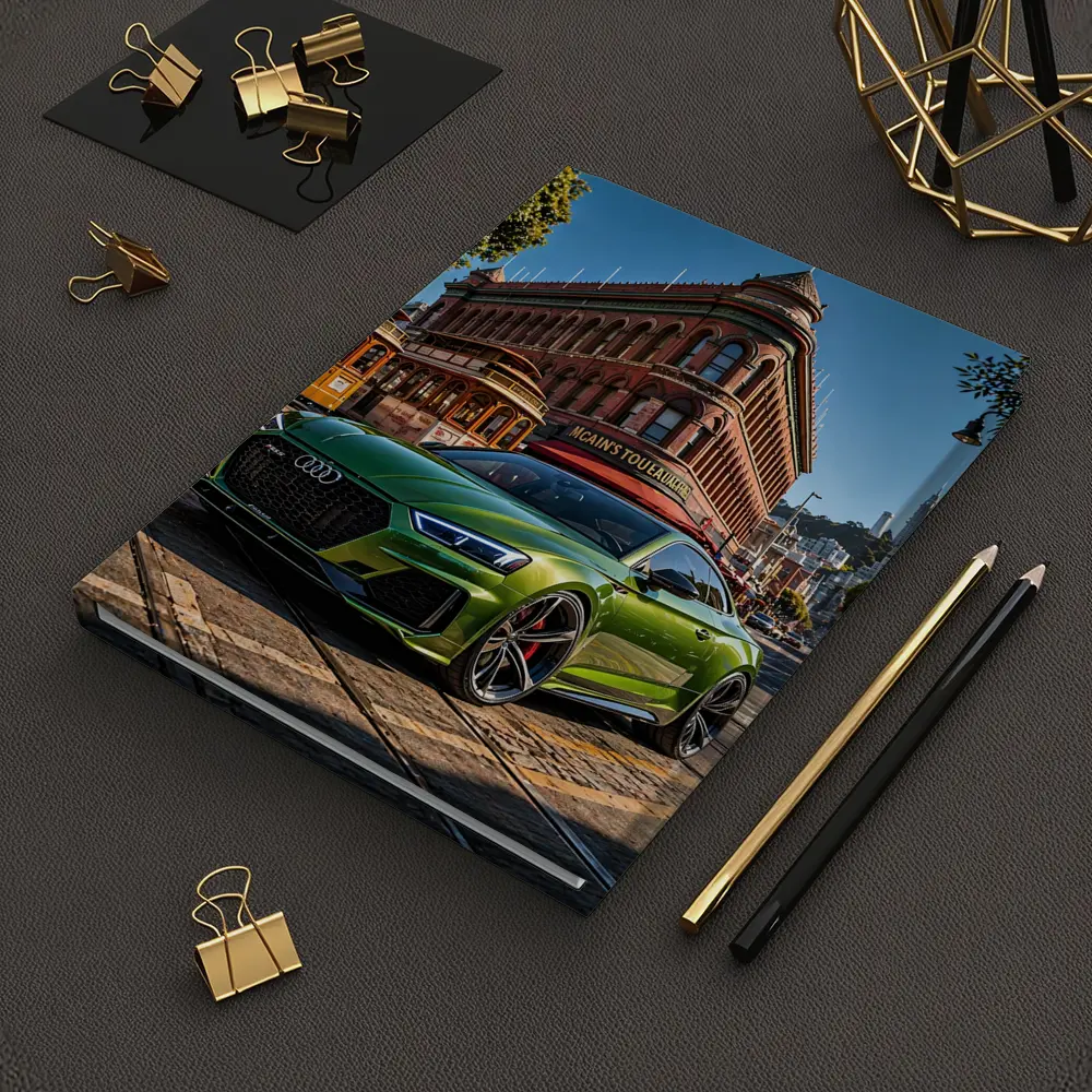 Audi RS5 Green San Francisco Street Scene – Notebooks