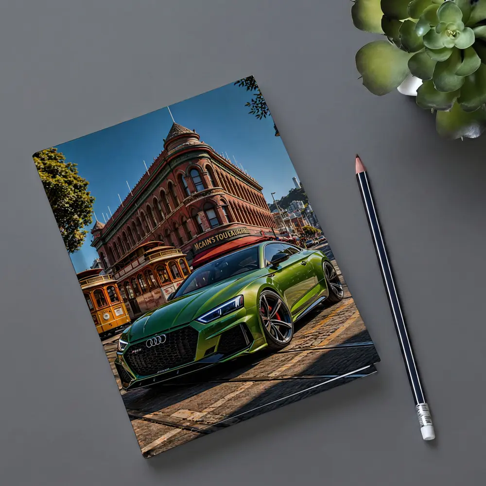 Audi RS5 Green San Francisco Street Scene – Notebooks