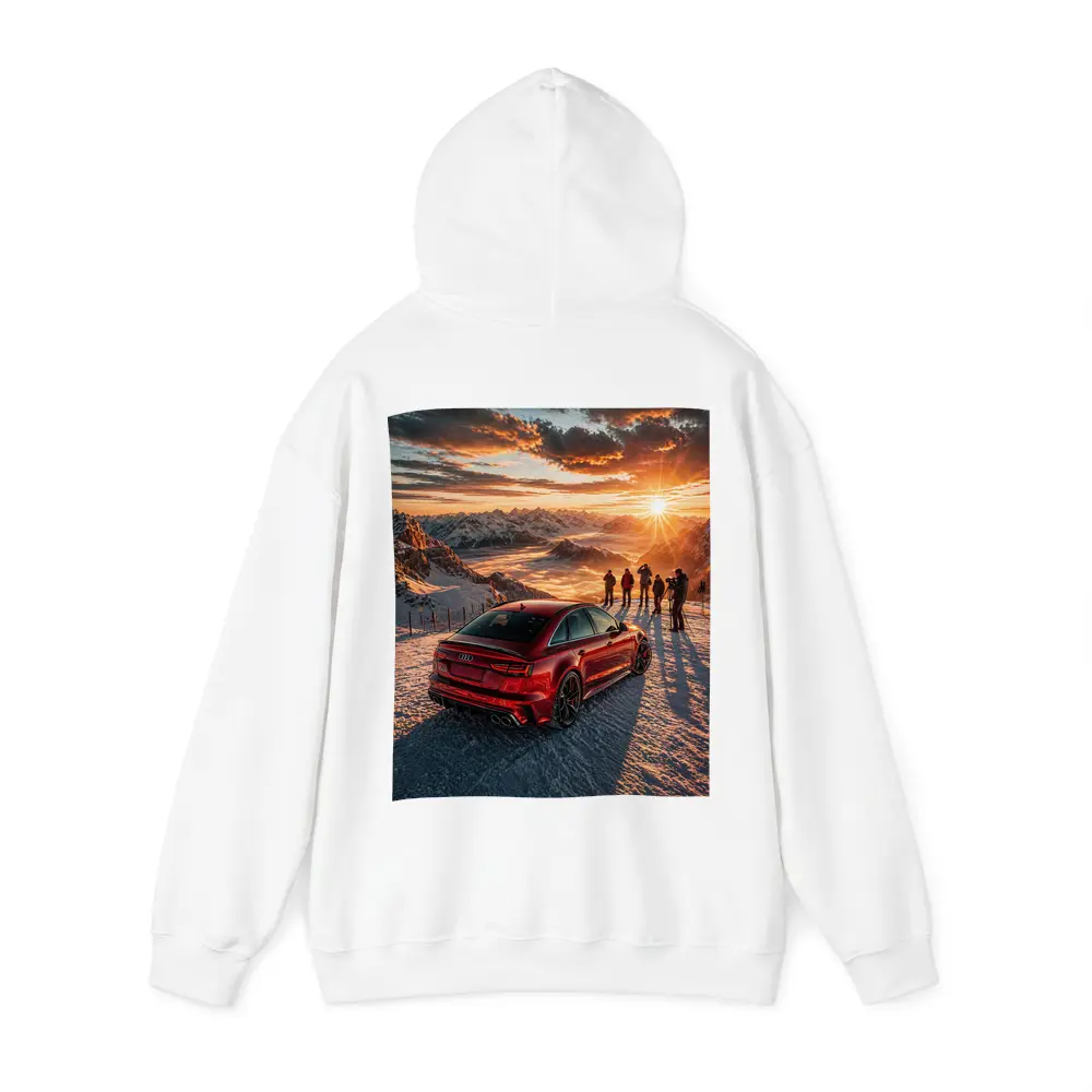 Audi RS6 Red Mountain Sunset Snow – Hoodies