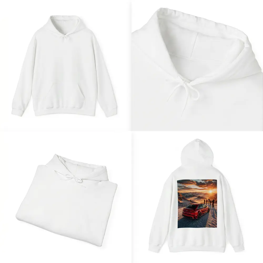 Audi RS6 Red Mountain Sunset Snow – Hoodies