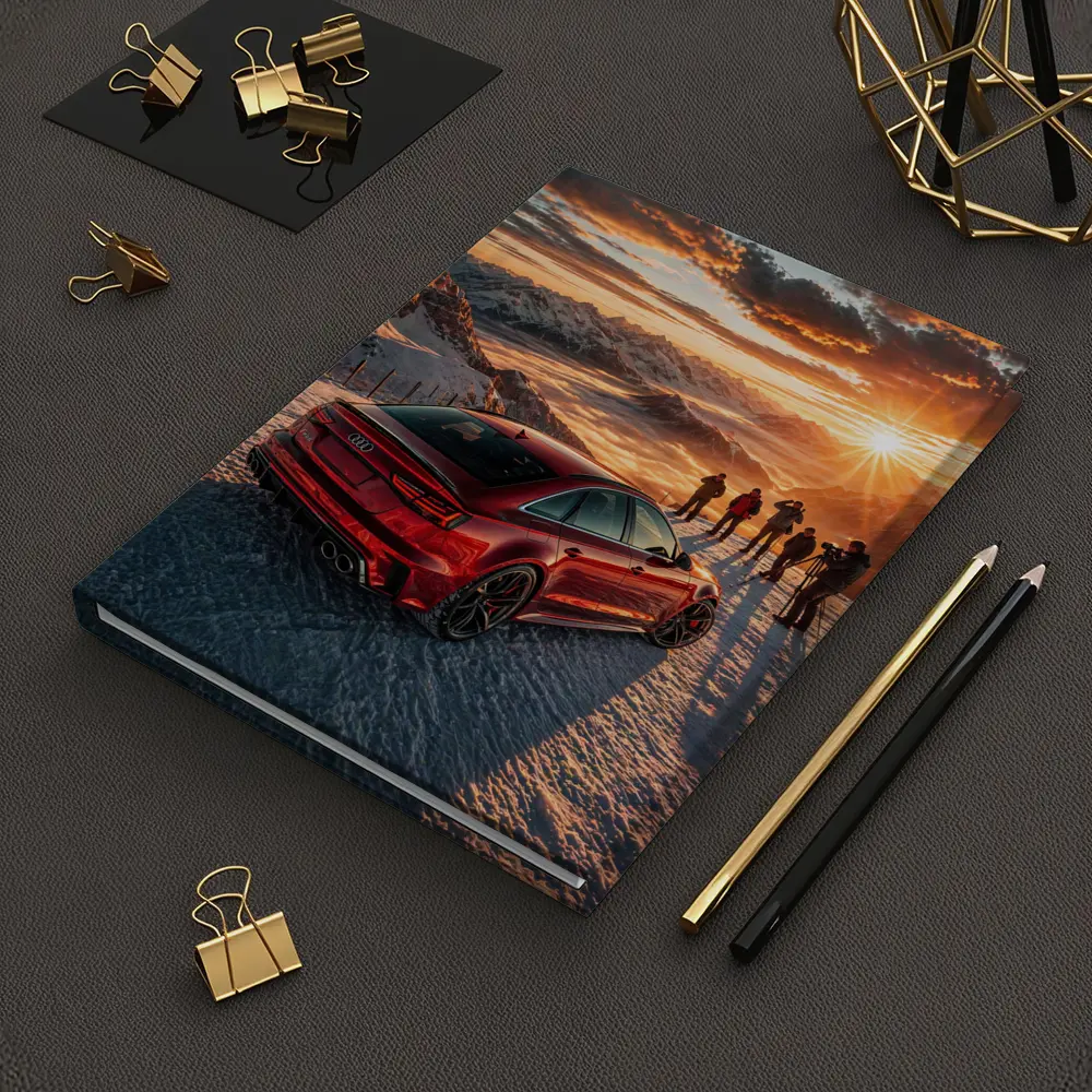 Audi RS6 Red Mountain Sunset Snow – Notebooks