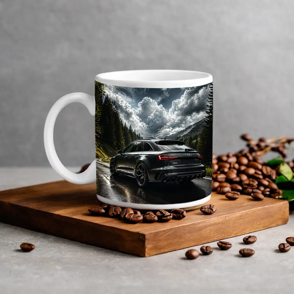 Audi RS6 Wet Mountain Road Dark Skies – Mugs