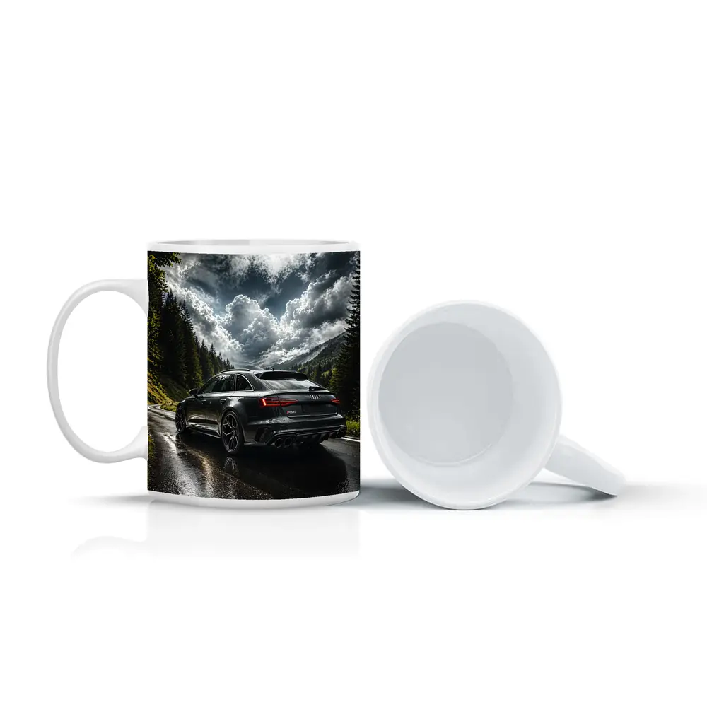Audi RS6 Wet Mountain Road Dark Skies – Mugs
