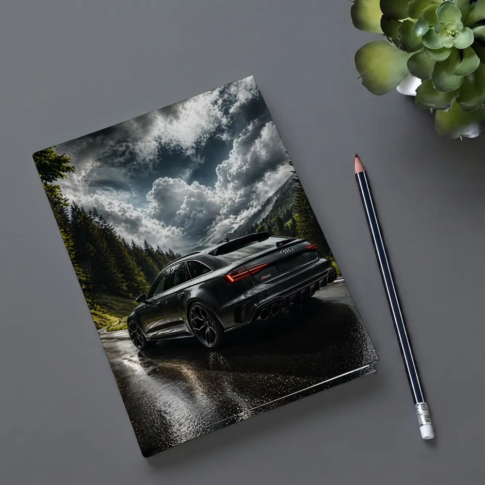 Audi RS6 Wet Mountain Road Dark Skies – Notebooks