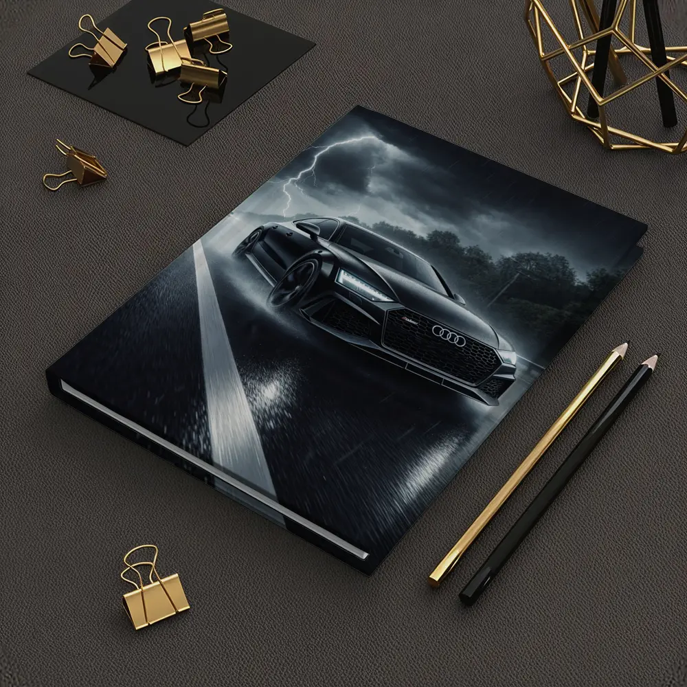 Audi RS7 Racing Through Stormy Night – Notebooks