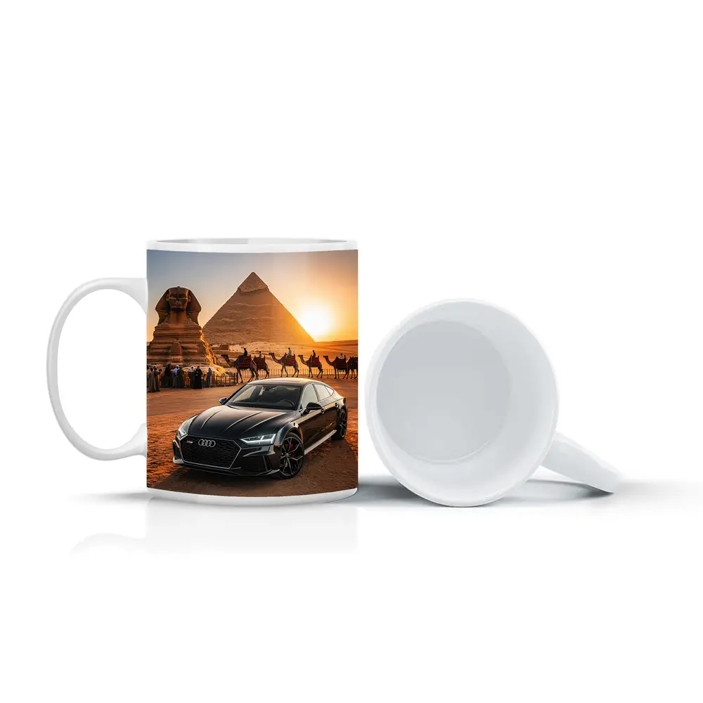 Audi RS7 Giza Pyramids Sphinx Sunset – Mugs