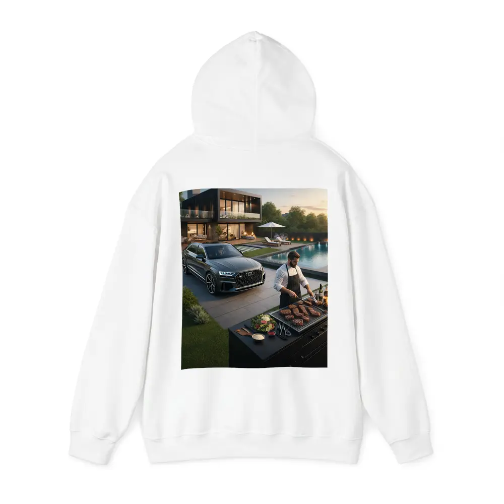 Audi Q8 Luxury Lifestyle Backyard Grilling – Hoodies