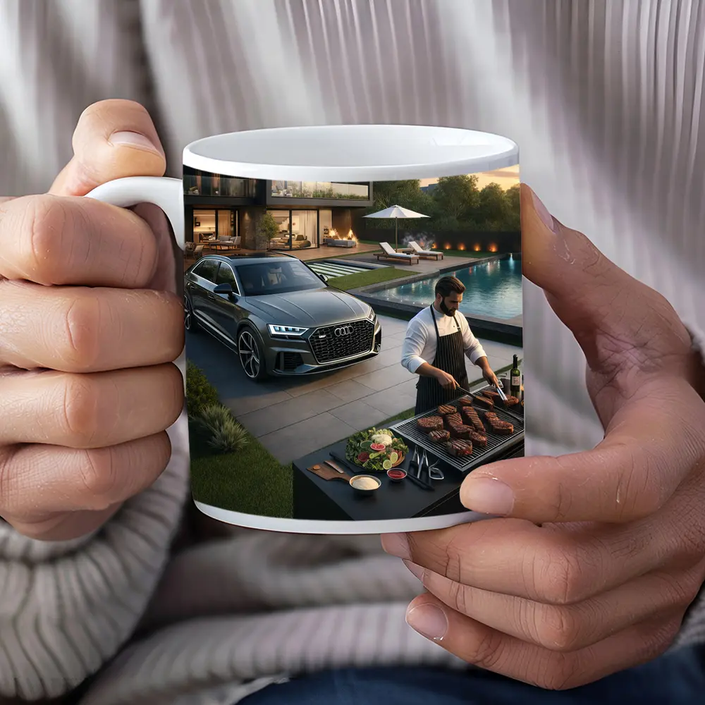 Audi Q8 Luxury Lifestyle Backyard Grilling – Mugs