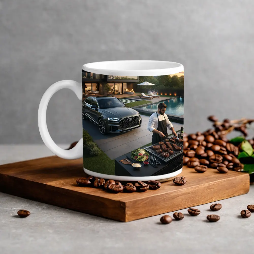 Audi Q8 Luxury Lifestyle Backyard Grilling – Mugs