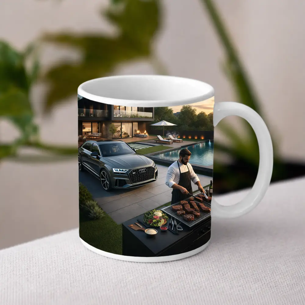 Audi Q8 Luxury Lifestyle Backyard Grilling – Mugs