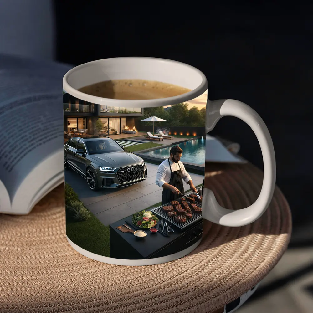 Audi Q8 Luxury Lifestyle Backyard Grilling – Mugs