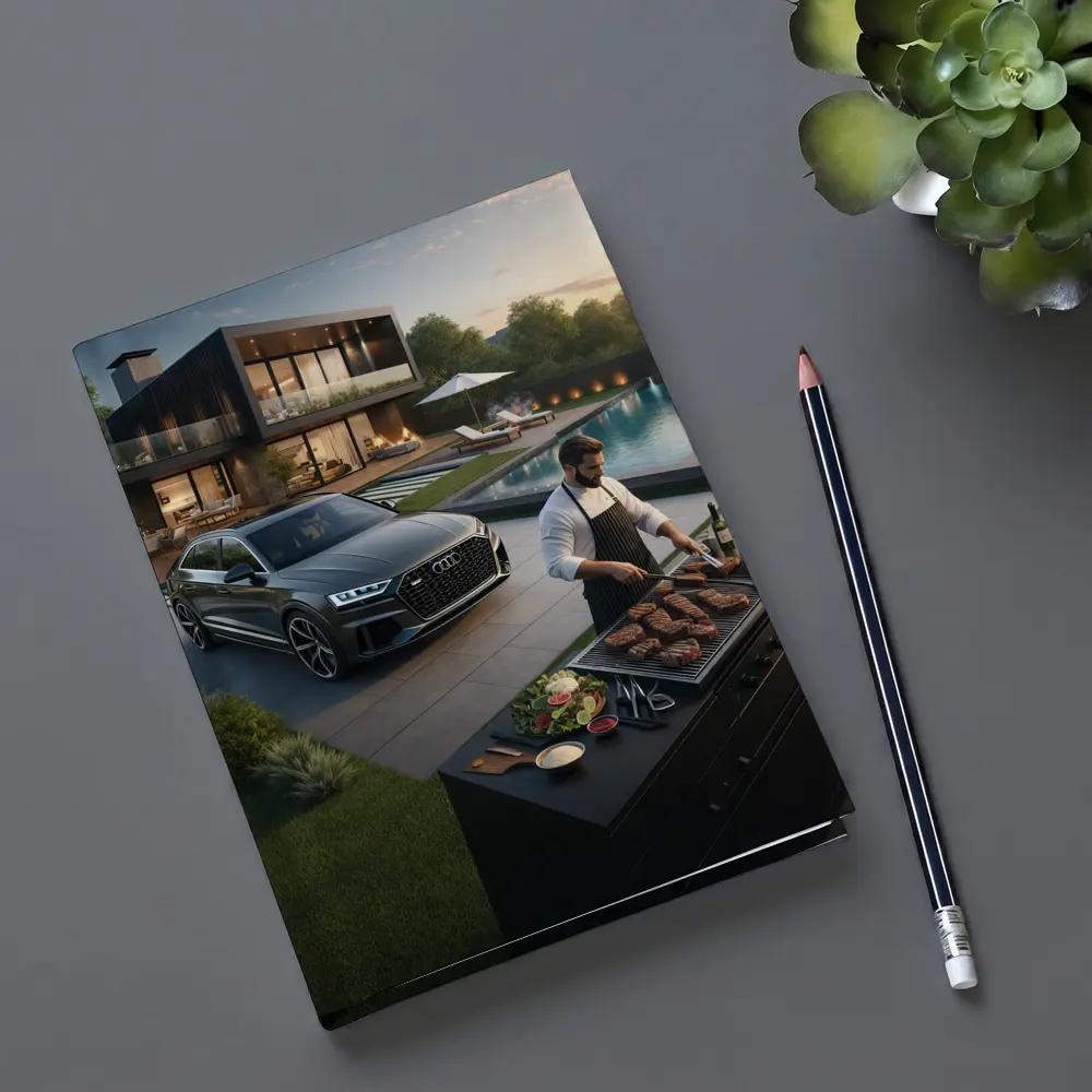 Audi Q8 Luxury Lifestyle Backyard Grilling – Notebooks
