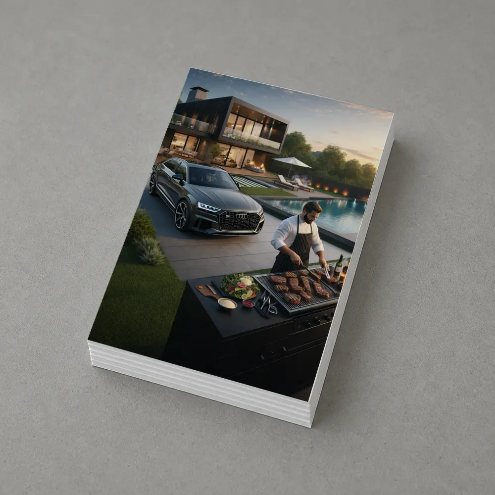 Audi Q8 Luxury Lifestyle Backyard Grilling – Postcards