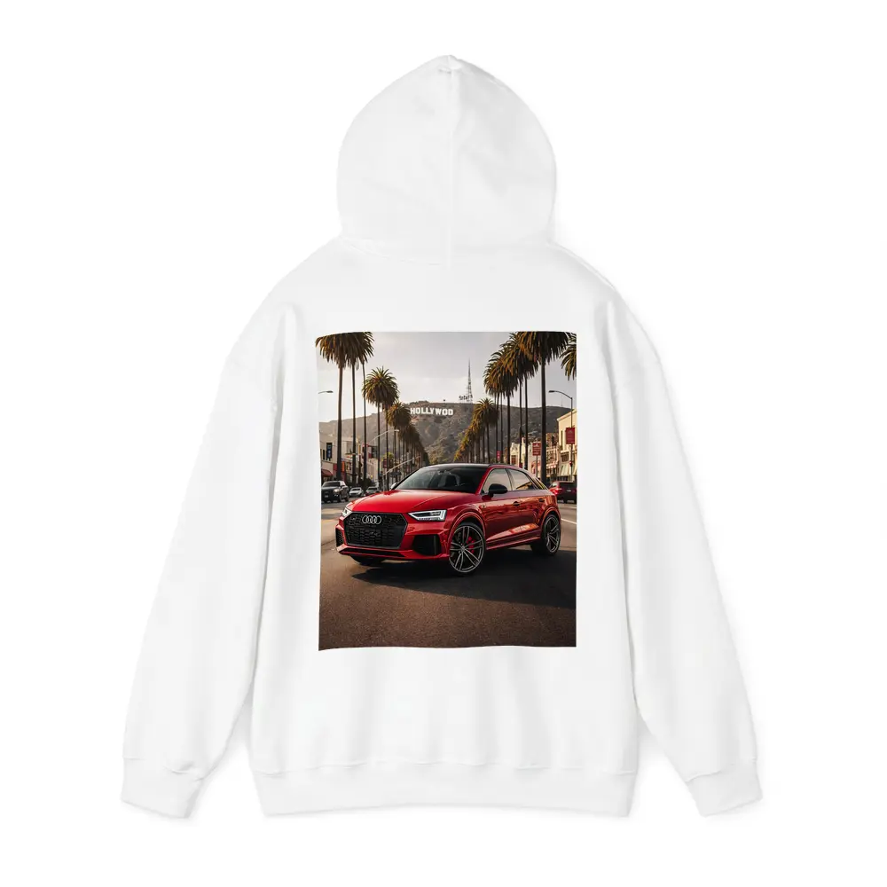Audi RSQ3 Red Hollywood Los Angeles Street – Hoodies