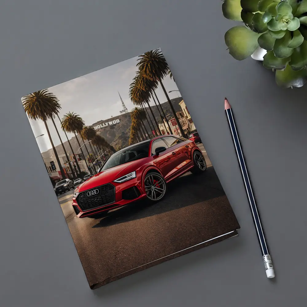 Audi RSQ3 Red Hollywood Los Angeles Street – Notebooks