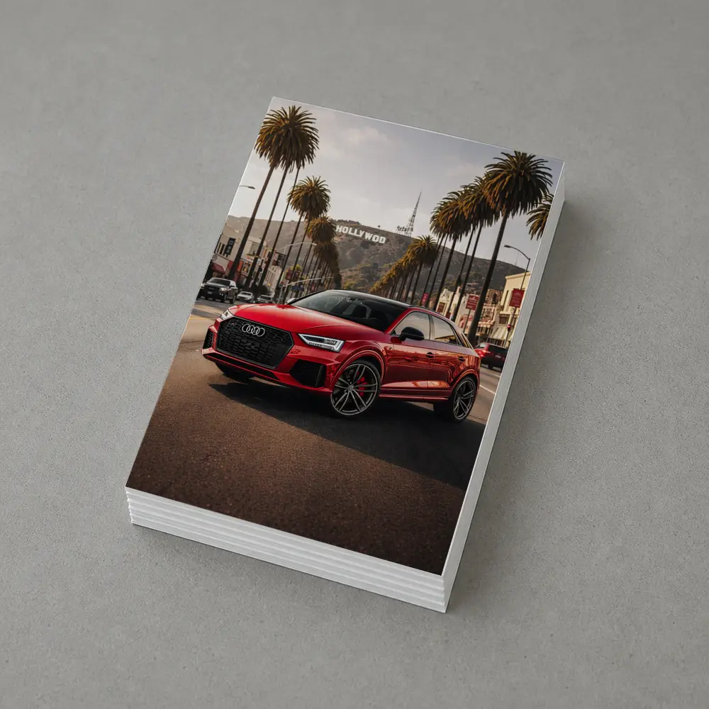 Audi RSQ3 Red Hollywood Los Angeles Street – Postcards