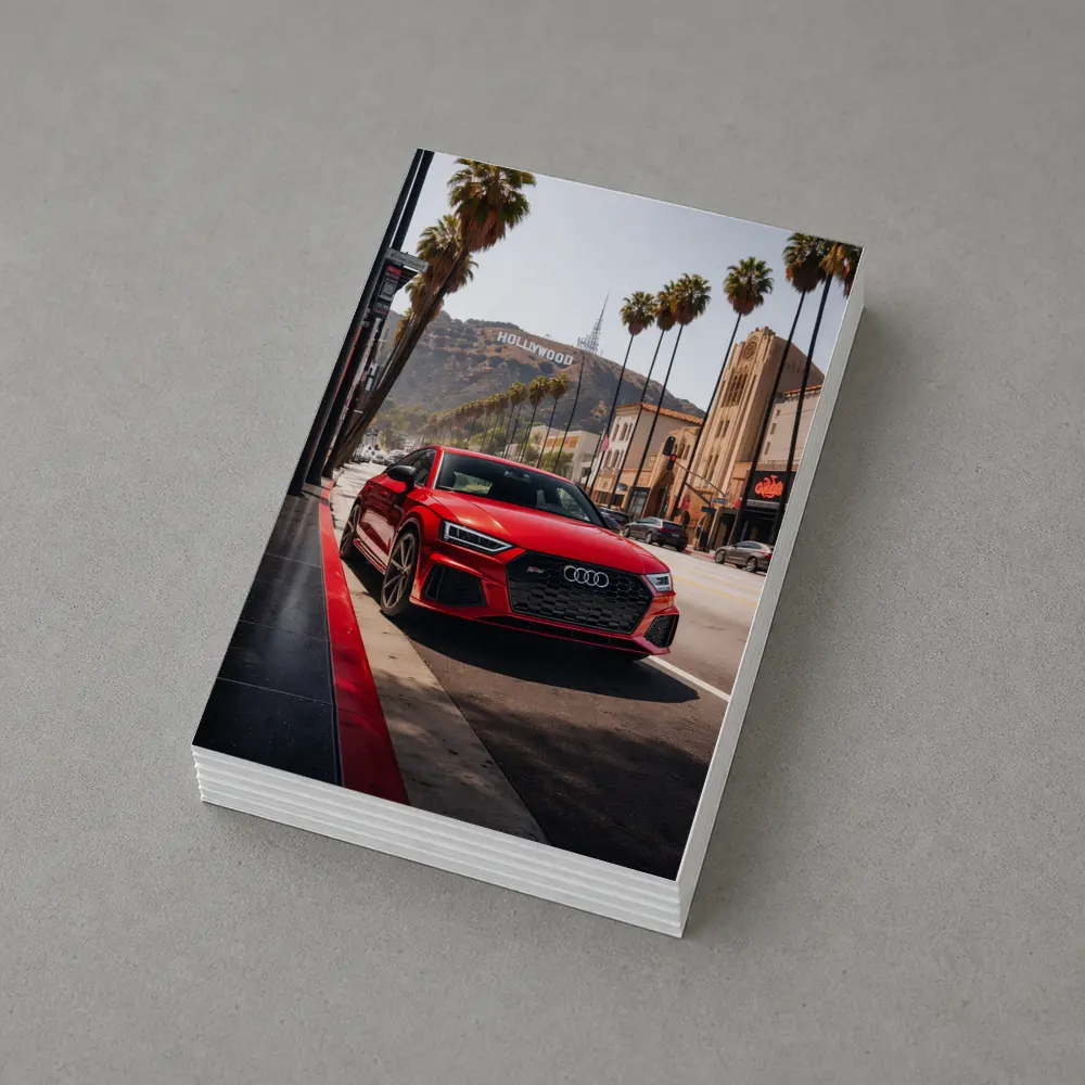 Audi RS Q3 Red Hollywood Los Angeles Street – Postcards