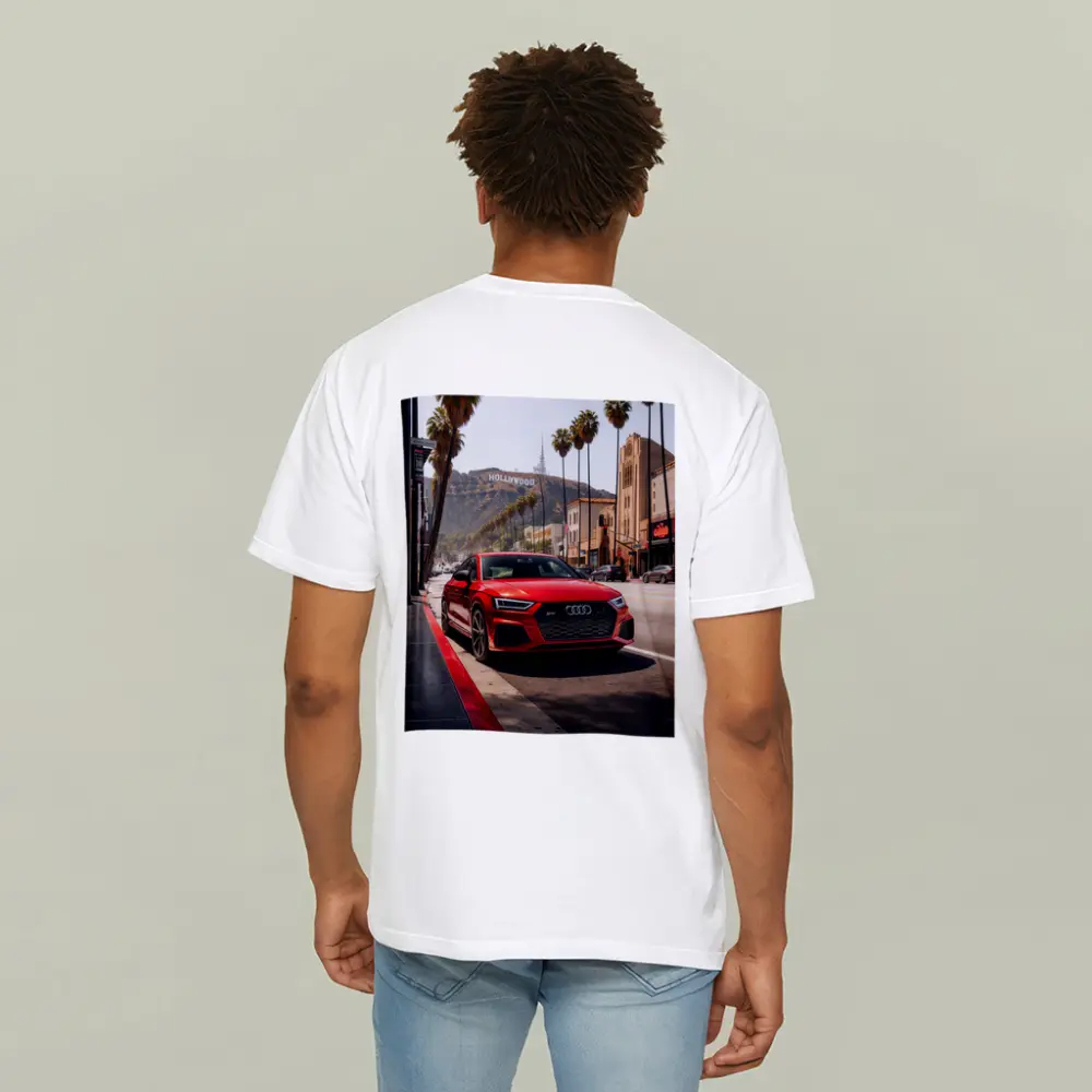 Audi RS Q3 Red Hollywood Los Angeles Street – T-Shirts