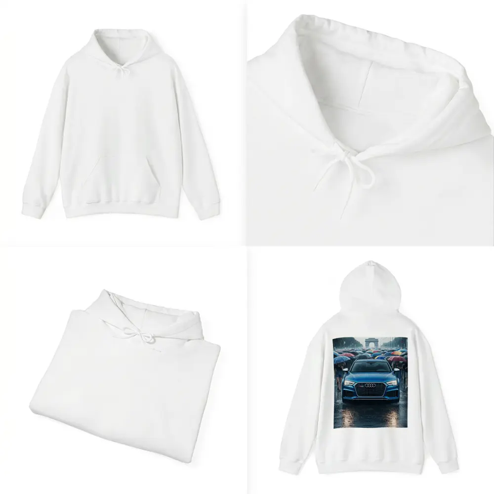 Audi RS Q3 Rainy Paris Street Scene – Hoodies