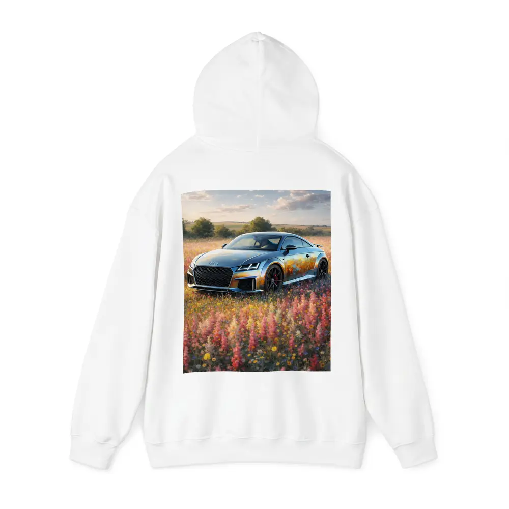 Audi TT Coupe In Wildflower Field – Hoodies
