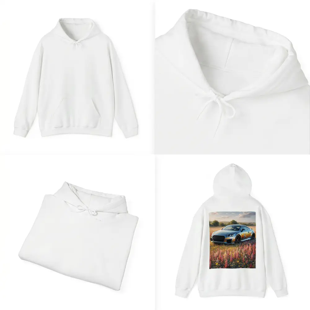 Audi TT Coupe In Wildflower Field – Hoodies
