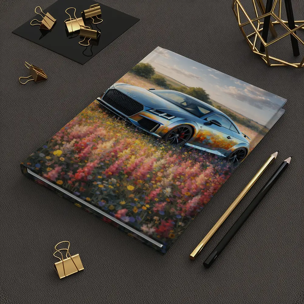 Audi TT Coupe In Wildflower Field – Notebooks