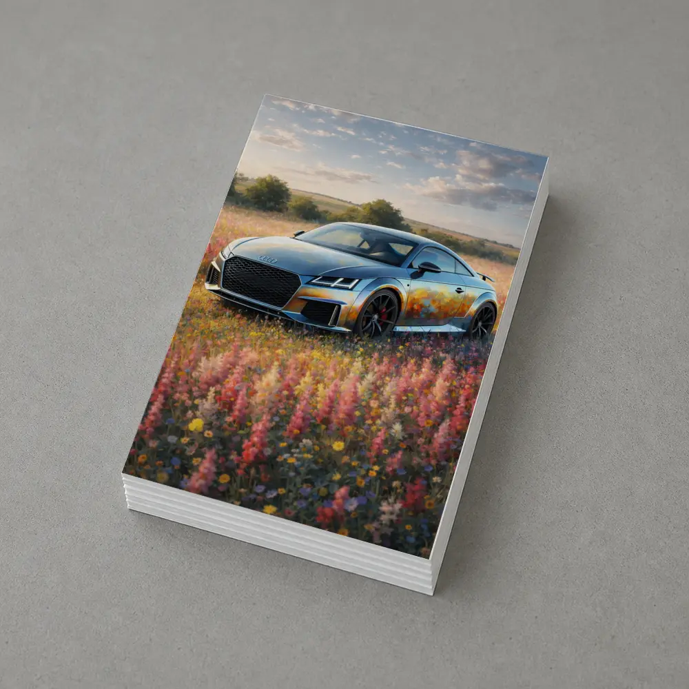 Audi TT Coupe In Wildflower Field – Postcards