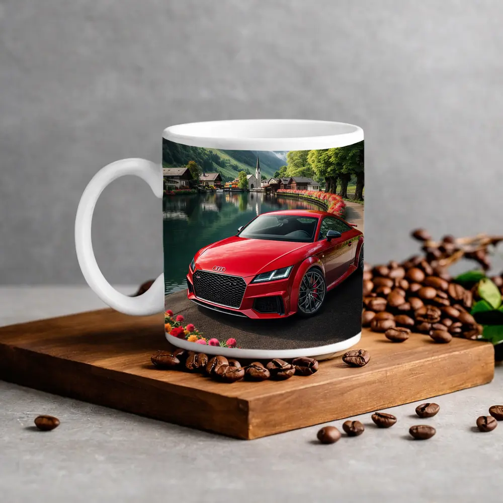 Audi TT RS Red Alpine Village Lake – Mugs