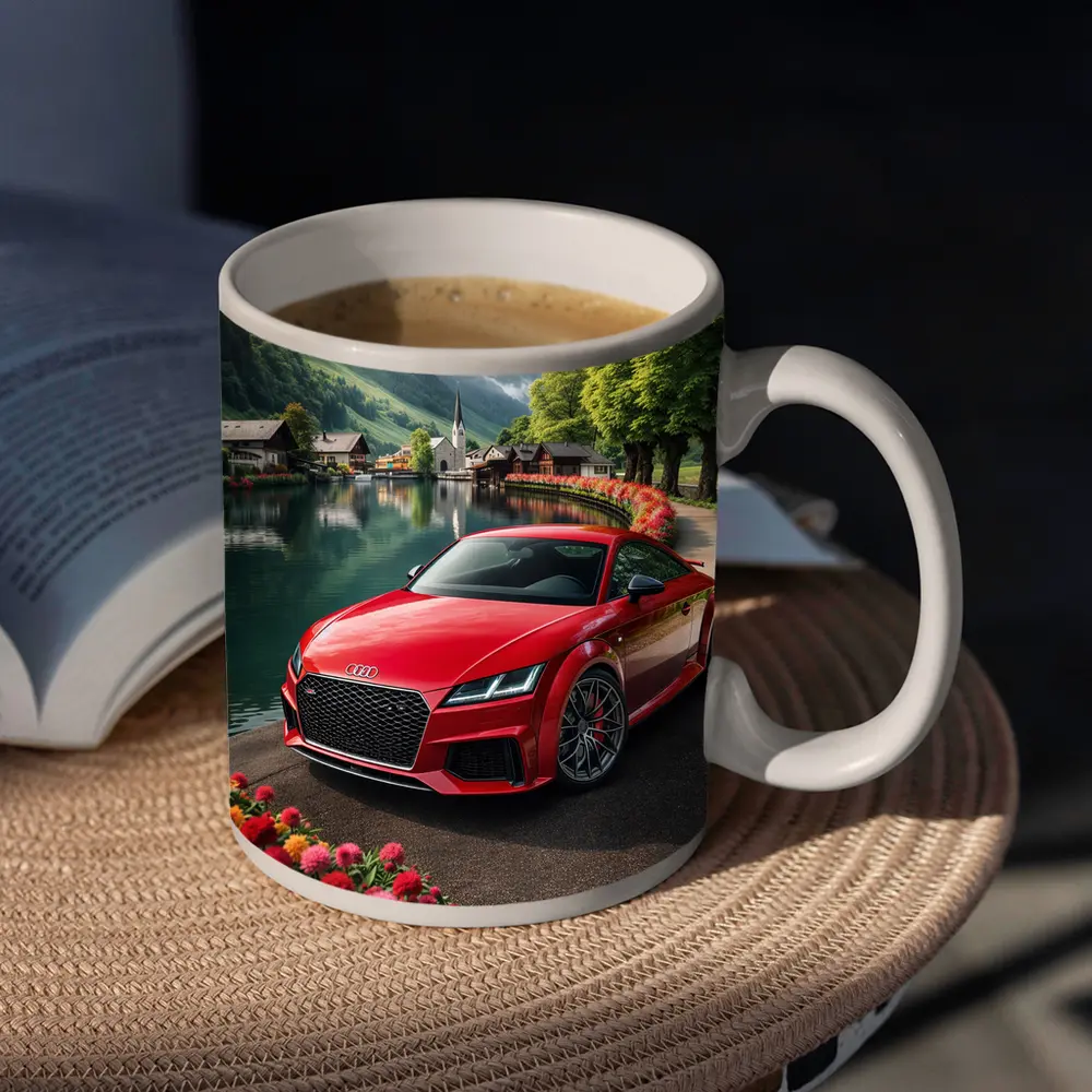 Audi TT RS Red Alpine Village Lake – Mugs