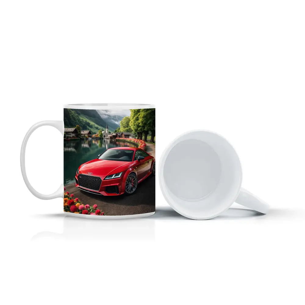 Audi TT RS Red Alpine Village Lake – Mugs