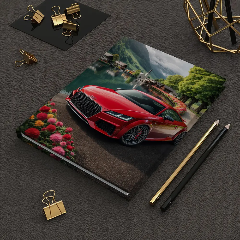 Audi TT RS Red Alpine Village Lake – Notebooks