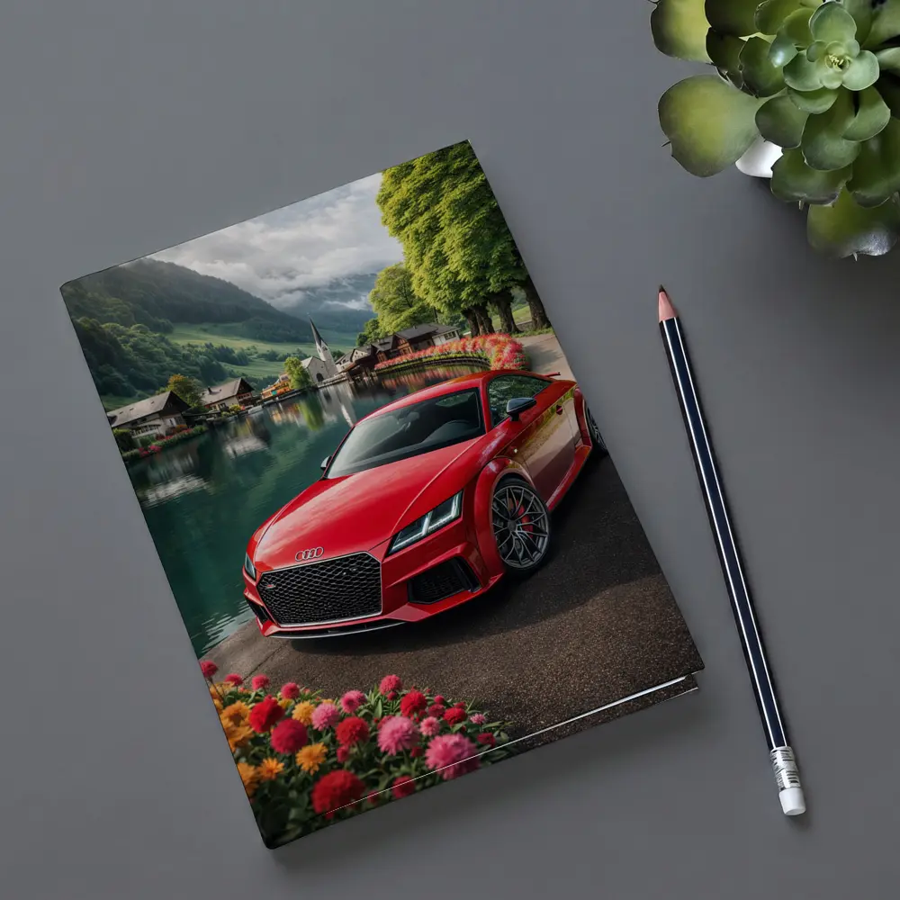 Audi TT RS Red Alpine Village Lake – Notebooks