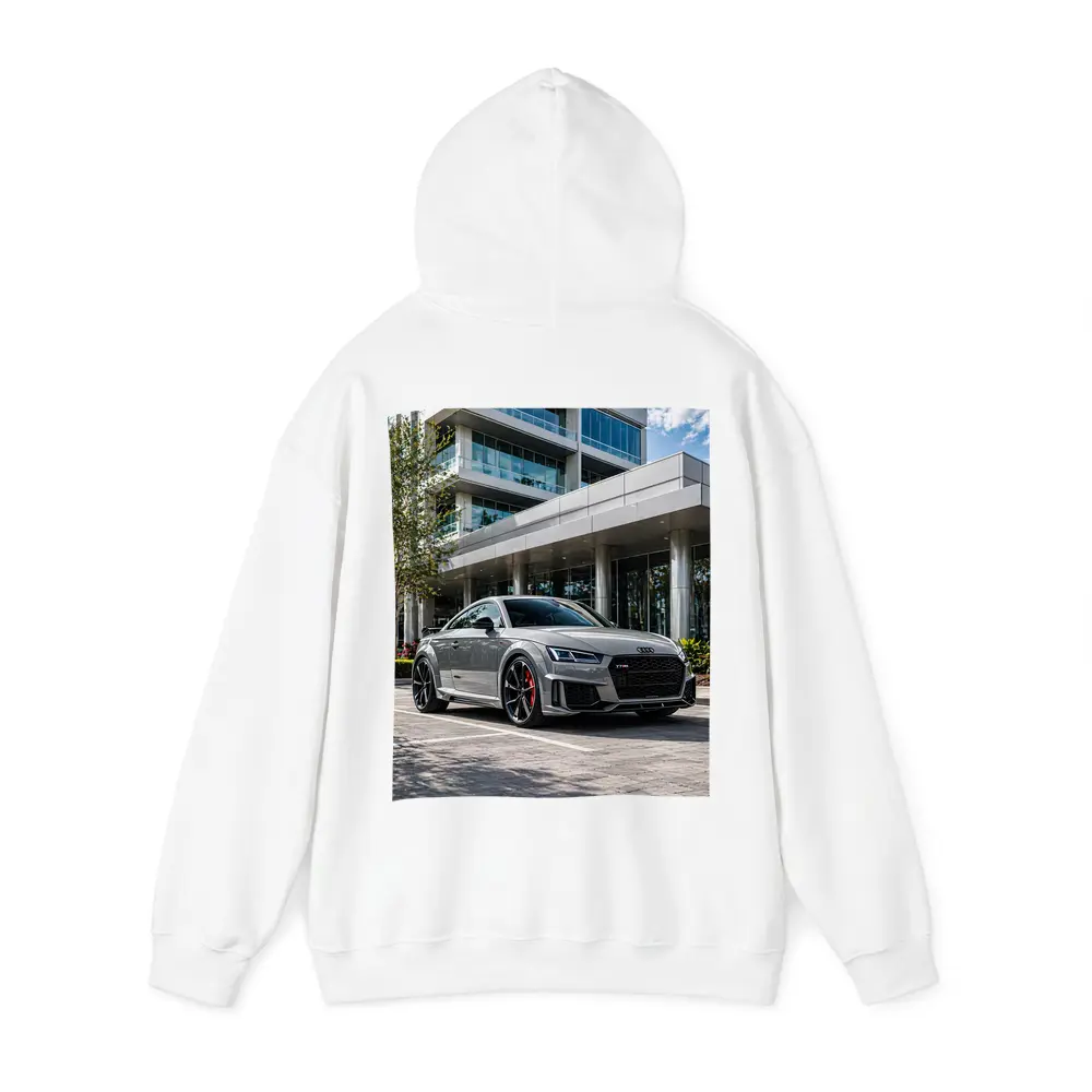 Audi TT RS Grey Urban Building Setting – Hoodies
