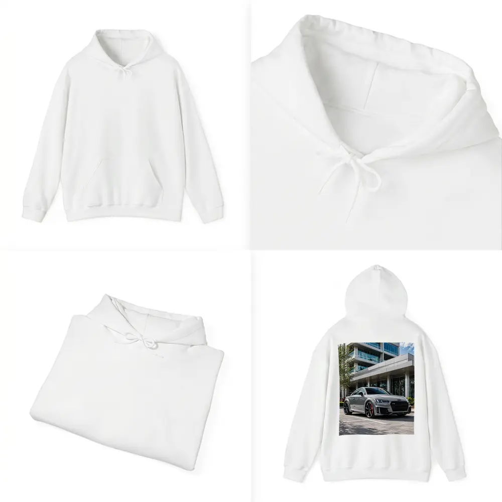 Audi TT RS Grey Urban Building Setting – Hoodies