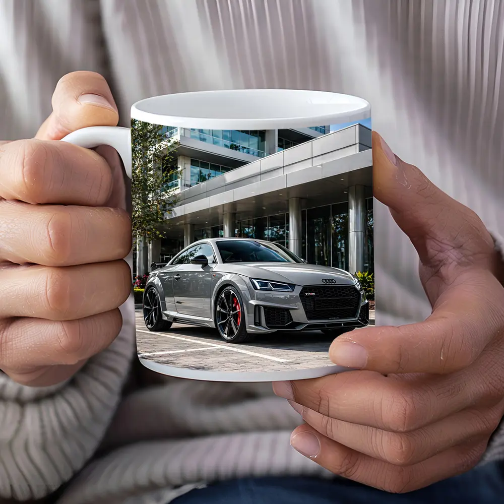 Audi TT RS Grey Urban Building Setting – Mugs