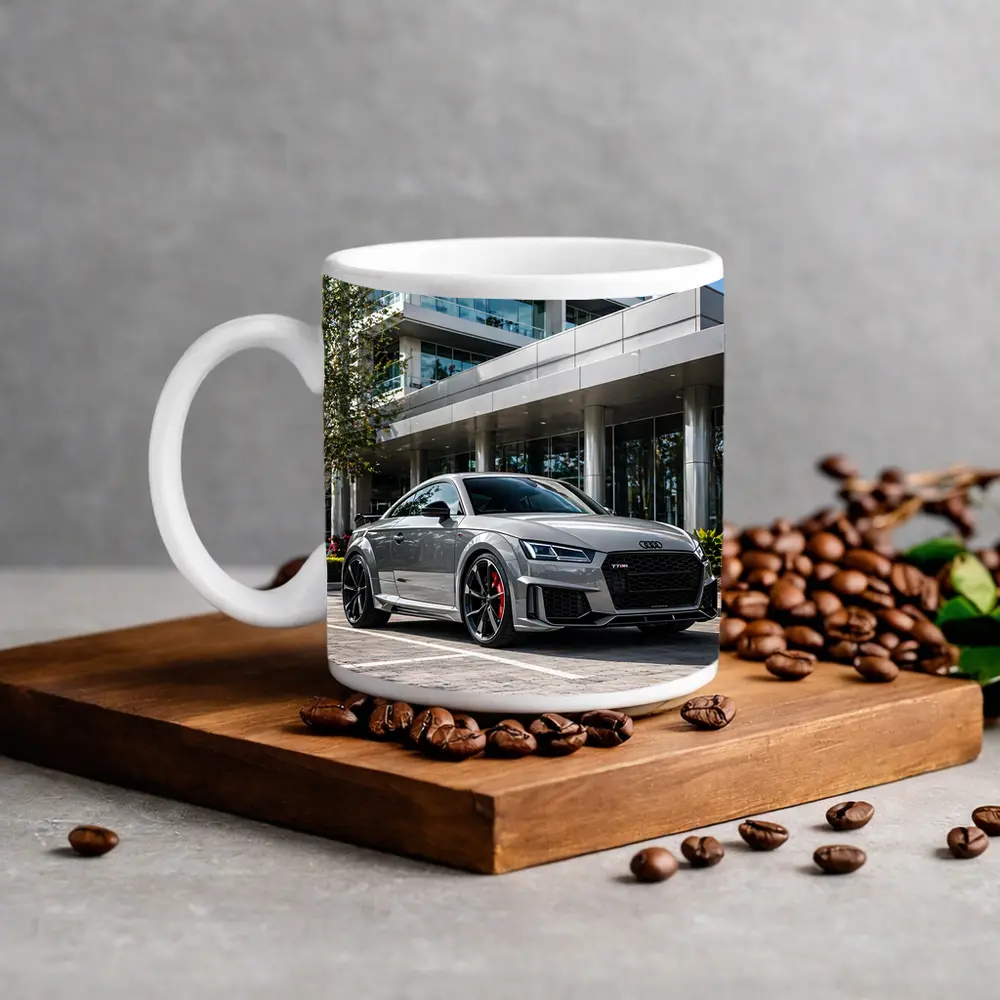 Audi TT RS Grey Urban Building Setting – Mugs