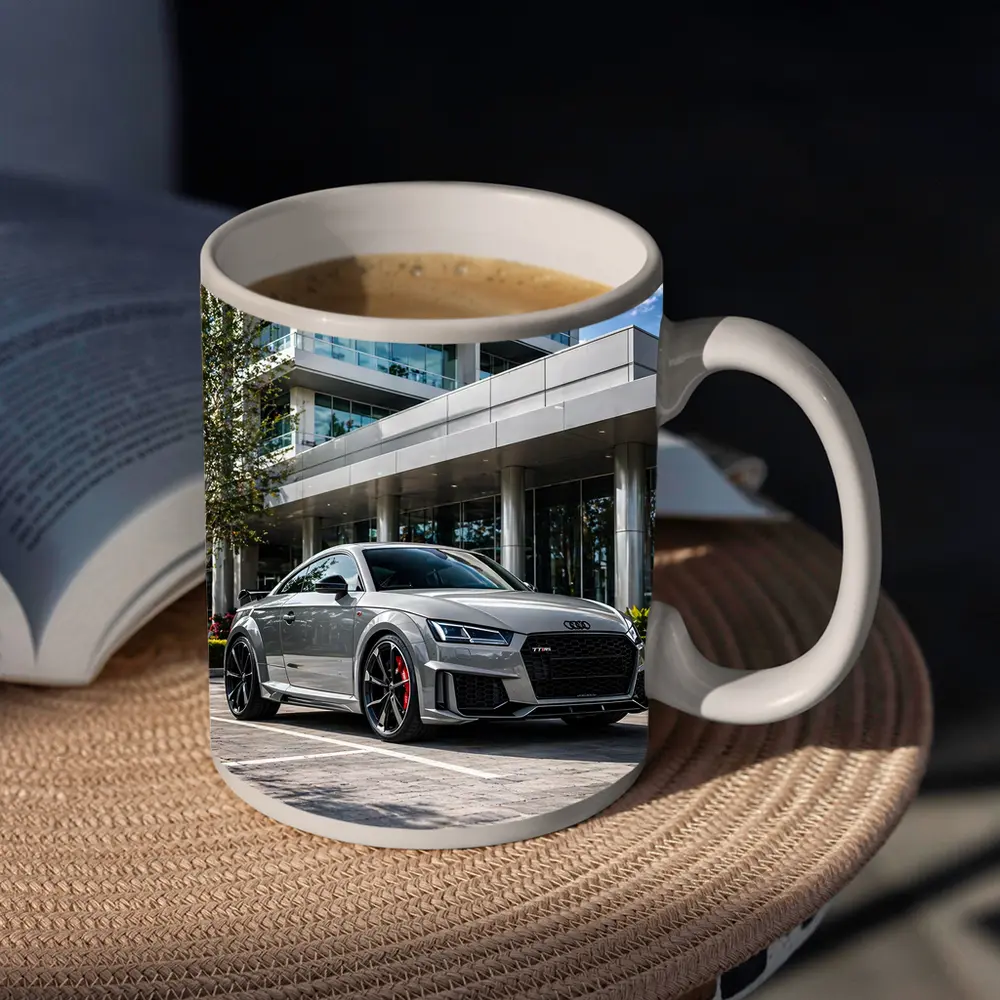 Audi TT RS Grey Urban Building Setting – Mugs
