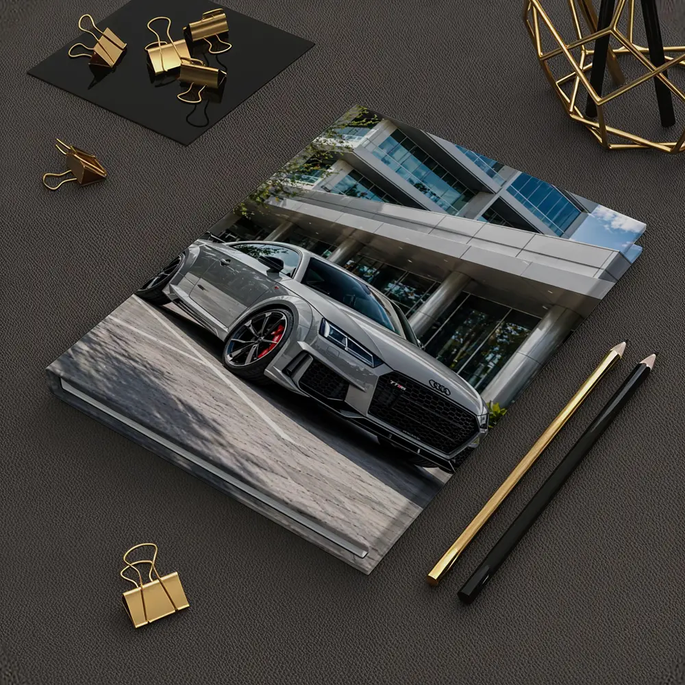 Audi TT RS Grey Urban Building Setting – Notebooks