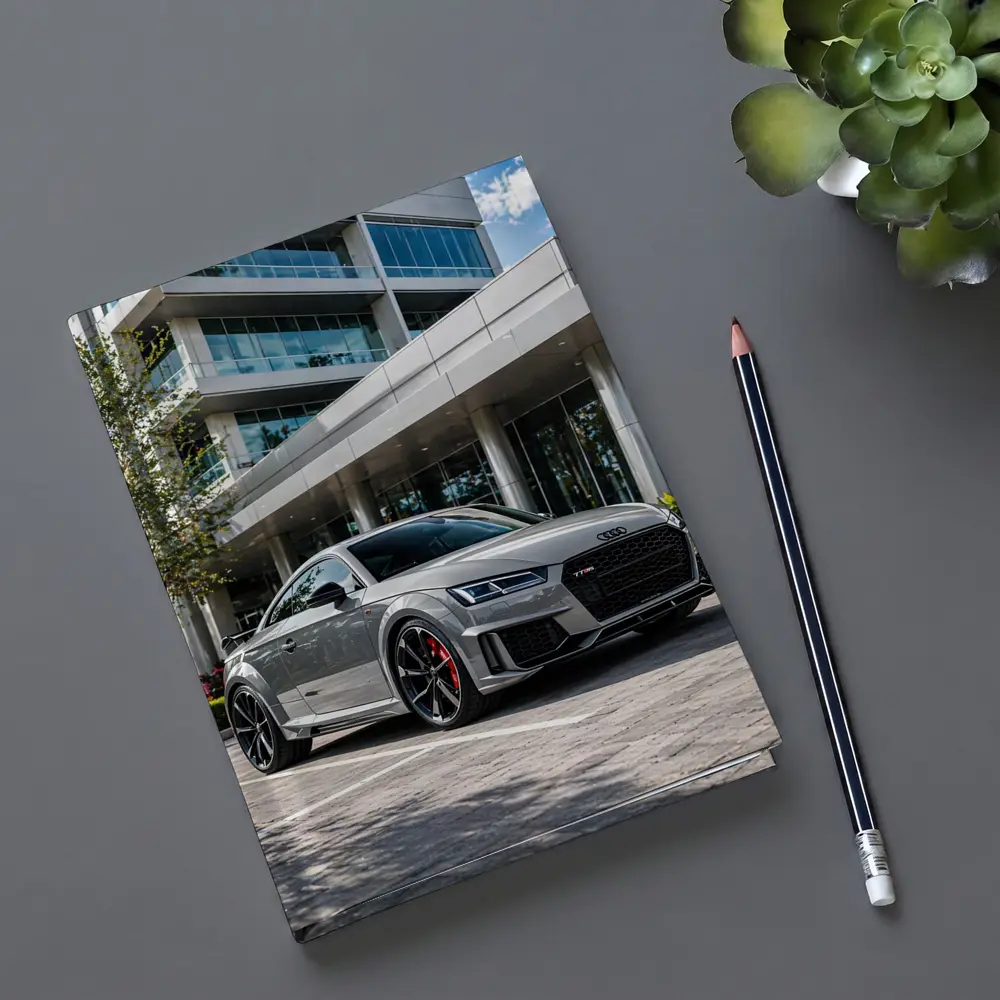 Audi TT RS Grey Urban Building Setting – Notebooks