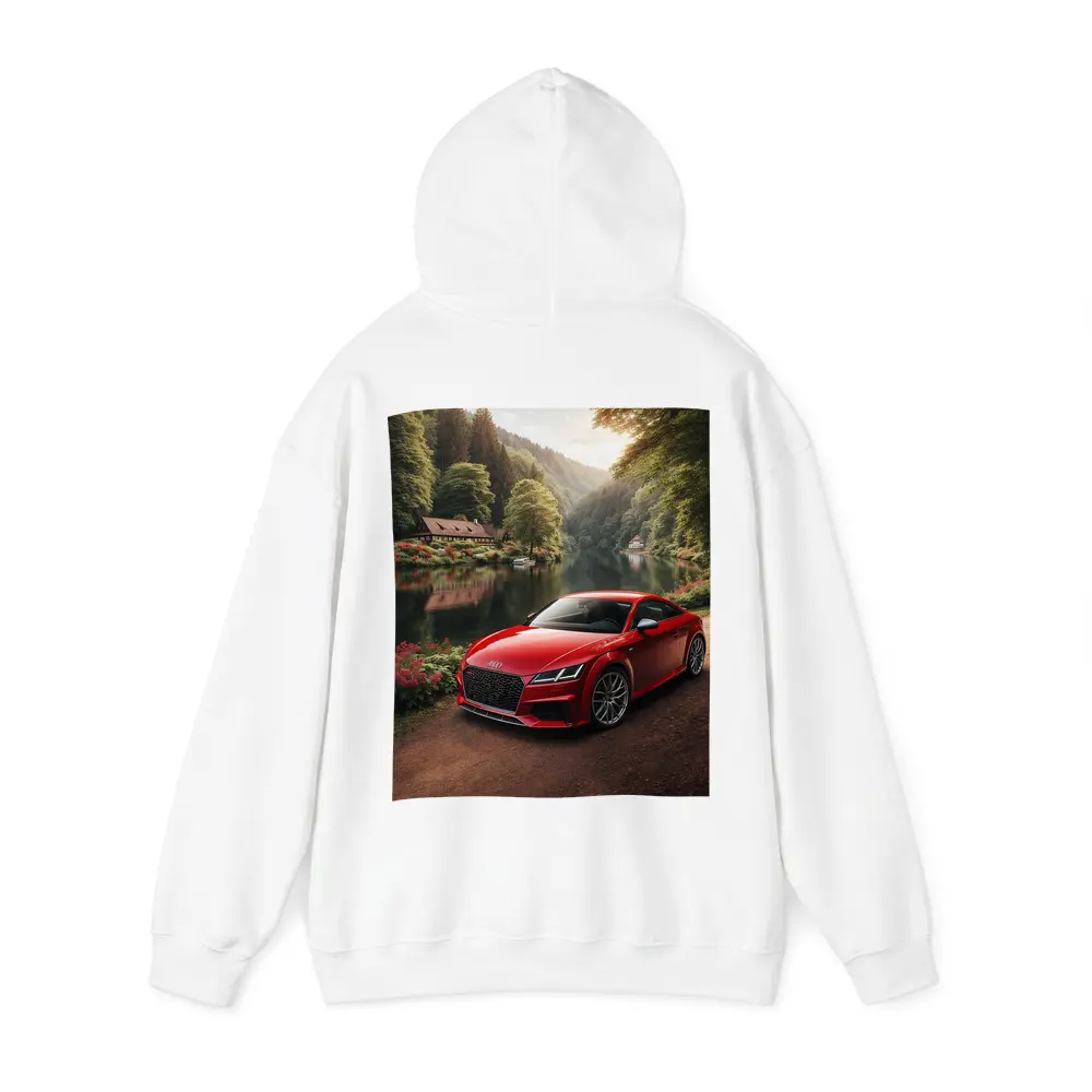 Audi TT RS Red Coupe Forest River – Hoodies
