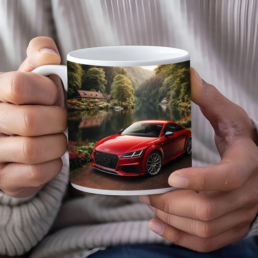 Audi TT RS Red Coupe Forest River – Mugs