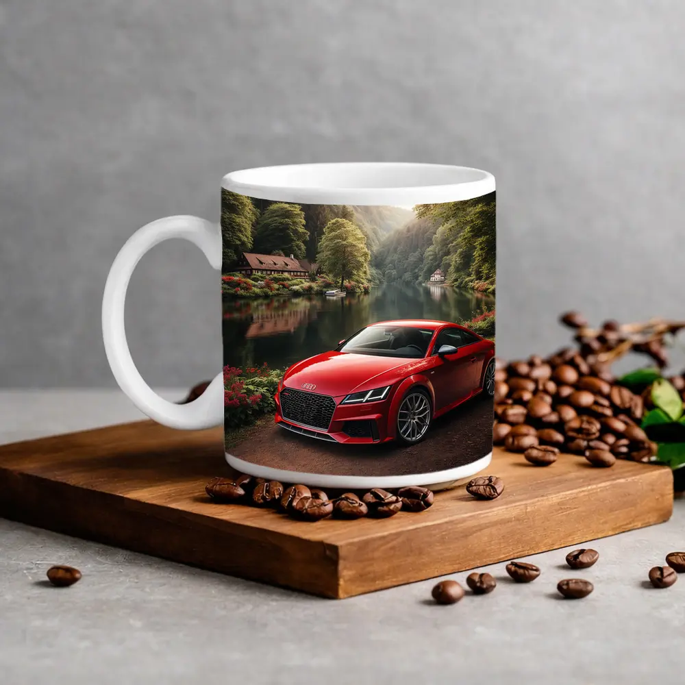 Audi TT RS Red Coupe Forest River – Mugs