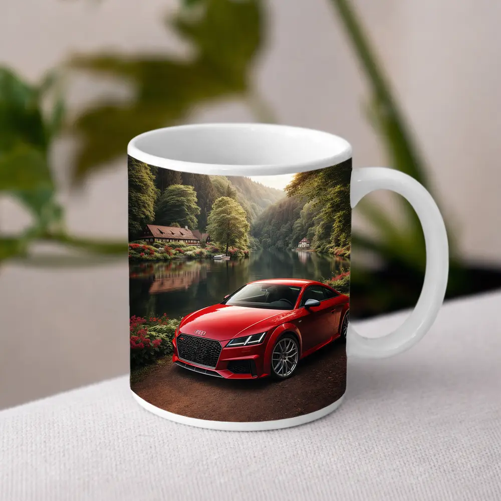 Audi TT RS Red Coupe Forest River – Mugs