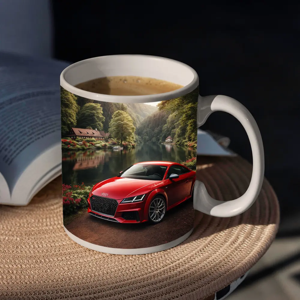 Audi TT RS Red Coupe Forest River – Mugs