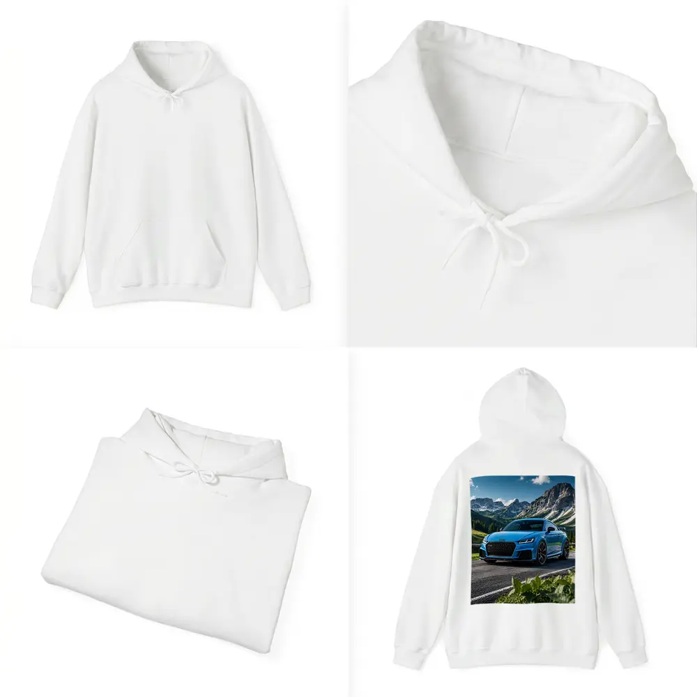 Audi TT RS Blue Mountain Road Scenery – Hoodies