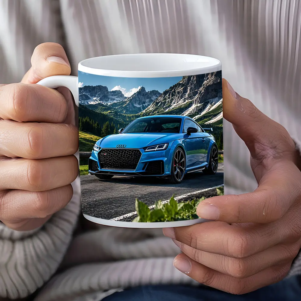 Audi TT RS Blue Mountain Road Scenery – Mugs